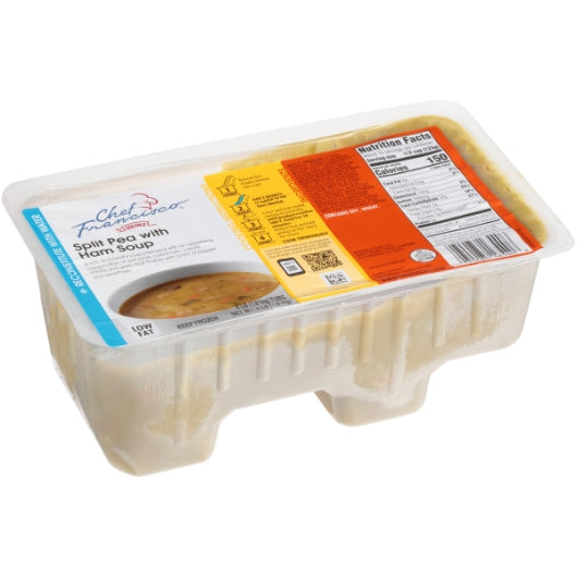 Peaches Lite Diced Split Pea Soup With Ham, 4 x 4 lb Case - Prepared Foods