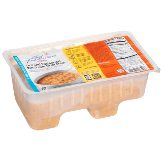 Chef Francisco Old Fashioned Bean With Ham Soup, 4 x 4 lb Case - Prepared Foods