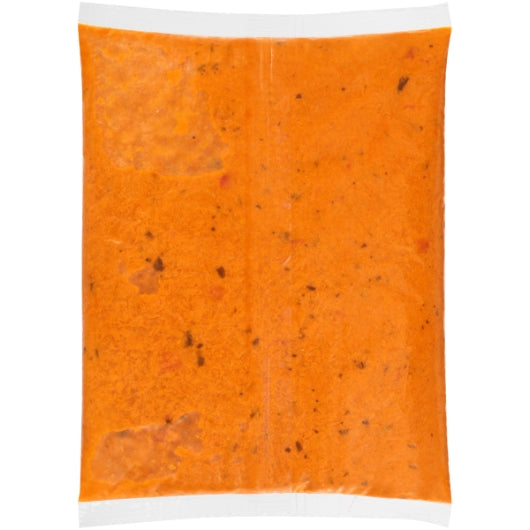 Molina Mexican Original Roasted Red Pepper and Gouda Soup, 4 x 4 lb Case - Prepared Foods