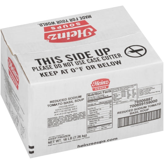 Heinz Reduced Sodium Tomato Basil Soup, 4 x 4 lb Case - DOT product image 6