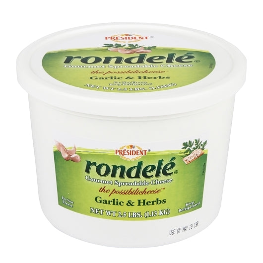 Rondele Garlic & Herb Gourmet Spread, 2.5Lbs./Cup (2 Per Case) - DOT product image 1