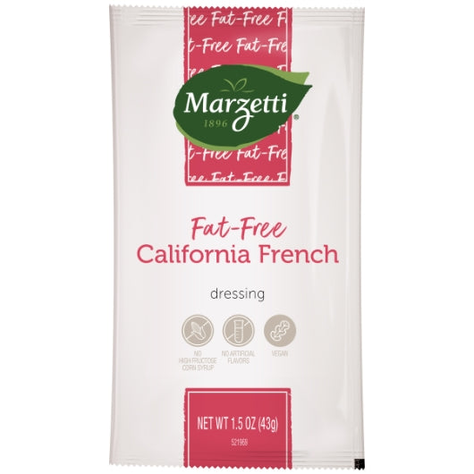 Marzetti Fat Free California French Style Dressing Single Serve Packets, 60 x 1.5 oz Case - Condiments & Sauces