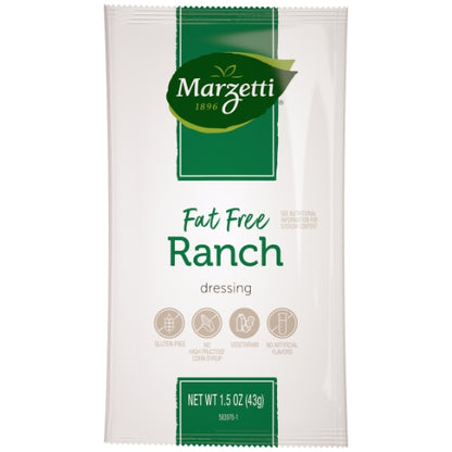 Marzetti Fat Free Ranch Dressing Single Serve, 60 x 1.5 oz Case - Condiments & Sauces