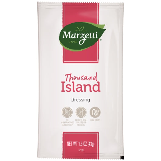 Marzetti Thousand Island Dressing Single Serve Packets, 60 x 1.5 oz Case - Condiments & Sauces