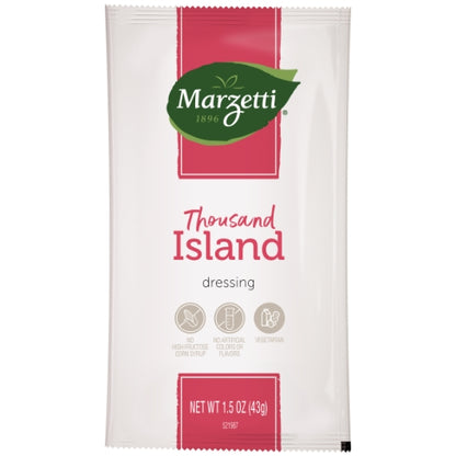 Marzetti Thousand Island Dressing Single Serve Packets, 60 x 1.5 oz Case - Condiments & Sauces