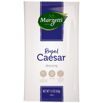 Marzetti Royal Caesar Dressing Single Serve, 60 x 1.5 oz Case - Condiments & Sauces