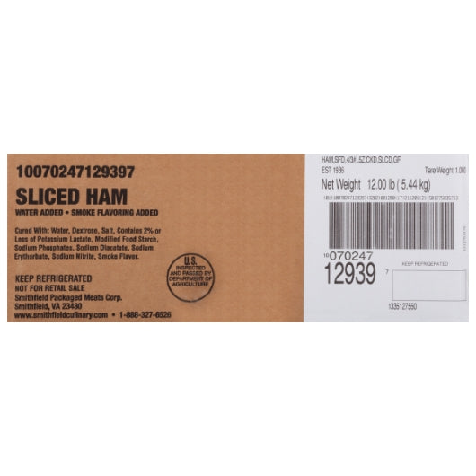 Farmland Sliced Cooked Sliced Farmland Ham, 4 x 3.25 lb Case - DOT product image 7