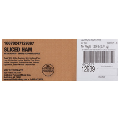 Farmland Sliced Cooked Sliced Farmland Ham, 4 x 3.25 lb Case - DOT product image 7