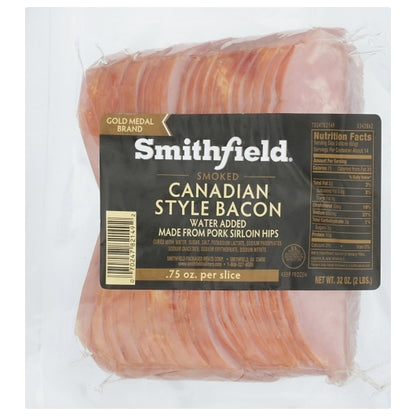 Smithfield Farmland Canadian Smoked Sliced Bacon, 6 x 2 lb Case - GS1 inner-pack image