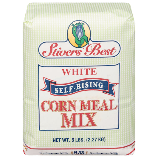 Stiver's Best Self Rising White Mix Corn Meal, 8 x 5 lb Case - Pantry Ingredients