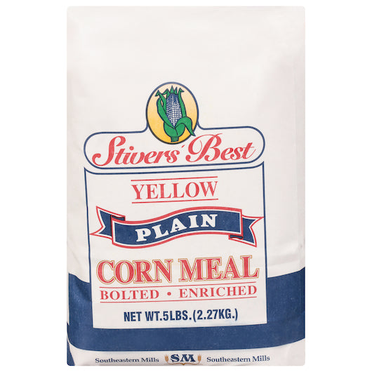 Stiver's Best Plain Yellow Corn Meal, 8 x 5 lb Case - Pantry Ingredients