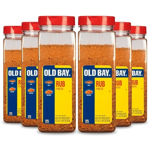Old Bay Rub - 22 oz. container, 6 per case - Front/center packaged product image