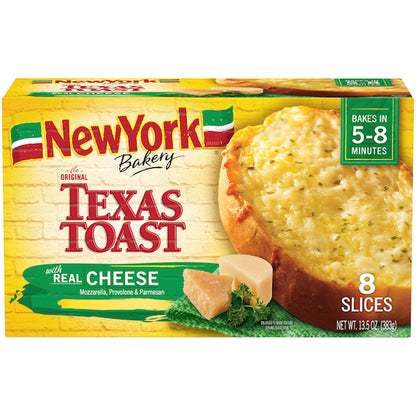 New York Texas Toast with Cheese, 12 x 13.5 oz Case - Breads, Rolls & Buns