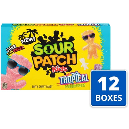 Sour Patch Fat Free Tropical Soft Candy Box, 12 x 3.5 oz Case - DOT product image 3