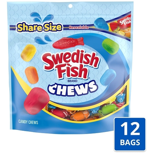 Swedish Fish Assorted Soft Candy Bag, 12 x 8.12 oz Case - Candy & Confections