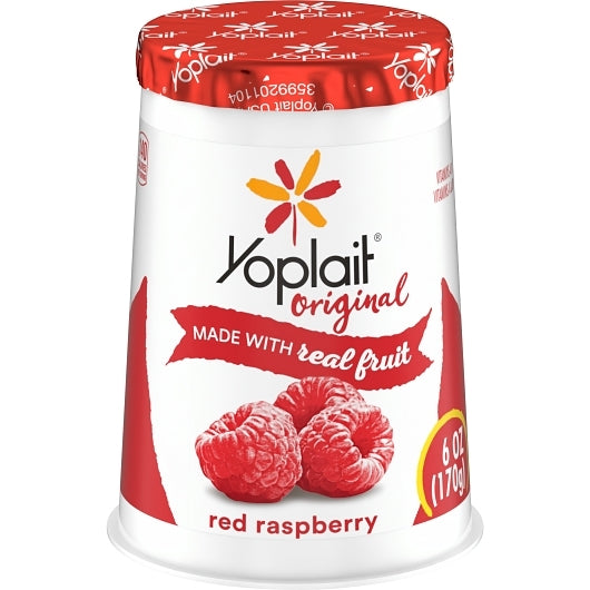 Yoplait Original Red Raspberry Yogurt, 12 x 6 oz Case - DOT product image 3