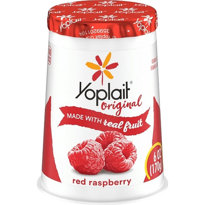 Yoplait Original Red Raspberry Yogurt, 12 x 6 oz Case - DOT product image 3