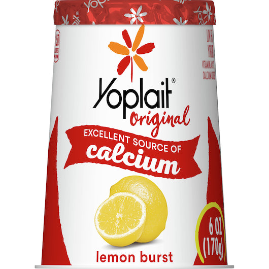 Yoplait Original Lemon Burst Yogurt, 12 x 6 oz Case - DOT product image 5