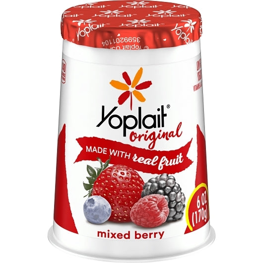 Yoplait Original Mixed Berry Yogurt, 12 x 6 oz Case - DOT product image 3