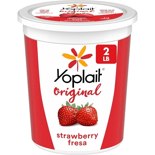 Yoplait Low Fat Creamy Strawberry Yogurt, 32 Ounce - 6 per case. - DOT product image 2