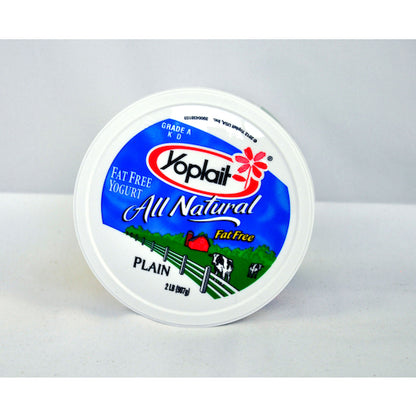 Yoplait Fat Free Plain Yogurt, 6 x 32 oz Case - GS1 inner-pack image