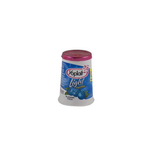 Yoplait Blueberry Light Yogurt Cup, 12 x 6 oz Case - Front/center packaged product image