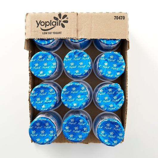 Yoplait Light Very Cherry Yogurt, 12 x 6 oz Case - GS1 open-case image