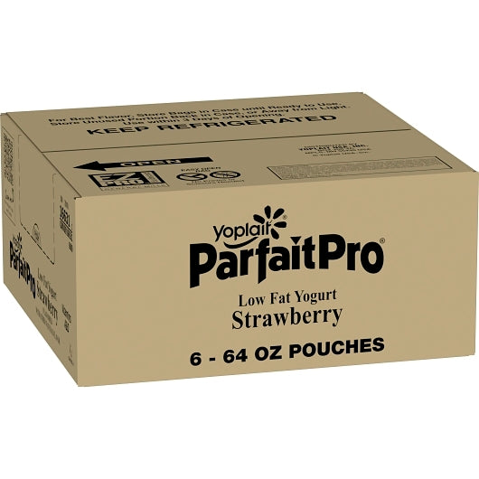 Yoplait ParfaitPro Low Fat Strawberry Yogurt, 0.5% Milkfat (64 Oz, 6 Per case) - DOT product image 1