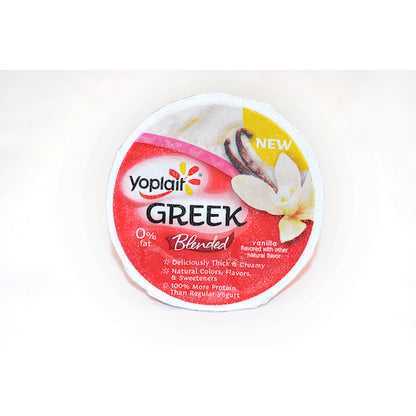 Yoplait Fat Free, Greek Blended Vanilla Yogurt, 12 x 5.3 oz Case - GS1 inner-pack image