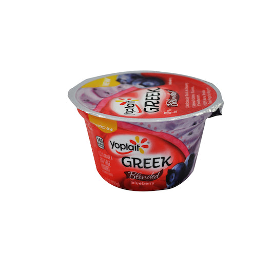 Yoplait Fat Free, Greek Blended Blueberry Yogurt, 12 x 5.3 oz Case - GS1 inner-pack image