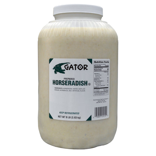 Gator White Value Horseradish Bulk, 4 x 8 lb Case - Condiments & Sauces
