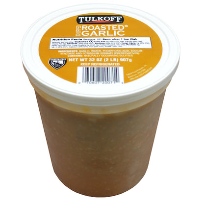 Tulkoff Chopped Roasted Garlic in Water, 6 x 32 oz Case - Fruit & Sides