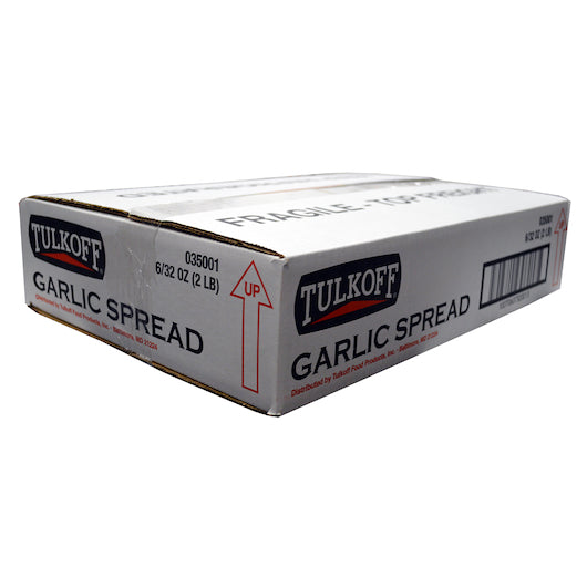 Tulkoff Garlic Spread, 6 x 2 lb Case - GS1 closed shipping case image