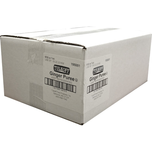 Tulkoff Ginger Puree Wet Pack, 6 x 32 oz Case - Alternate product angle or state