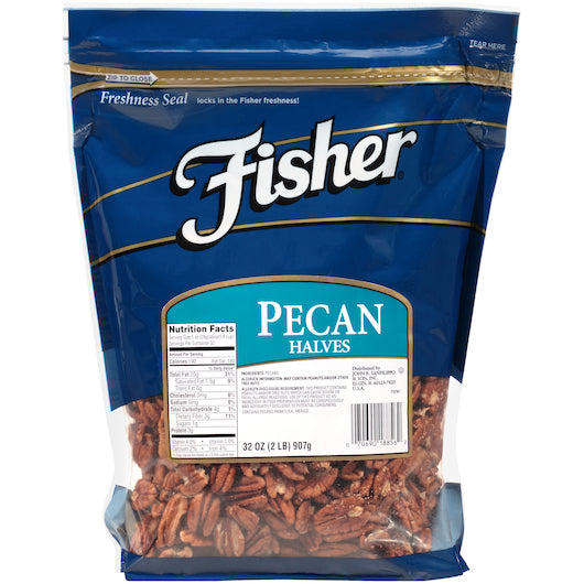 Fisher Fancy Pecan Halves, 3 x 6 oz Case - DOT product image 2
