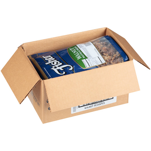 Fisher Walnut Halves And Pieces, 3 x 32 oz Case - GS1 open-case image