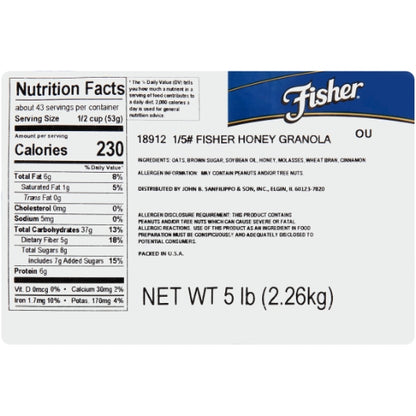 Fisher Honey Granola, 1 x 5 lb Case - DOT product image 7