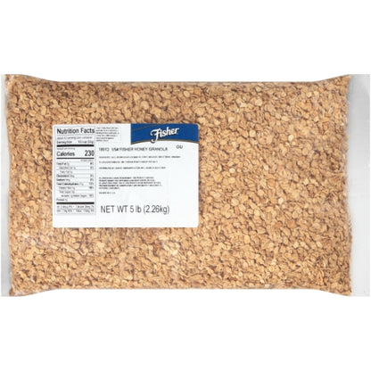 Fisher Honey Granola, 1 x 5 lb Case - Pantry Ingredients