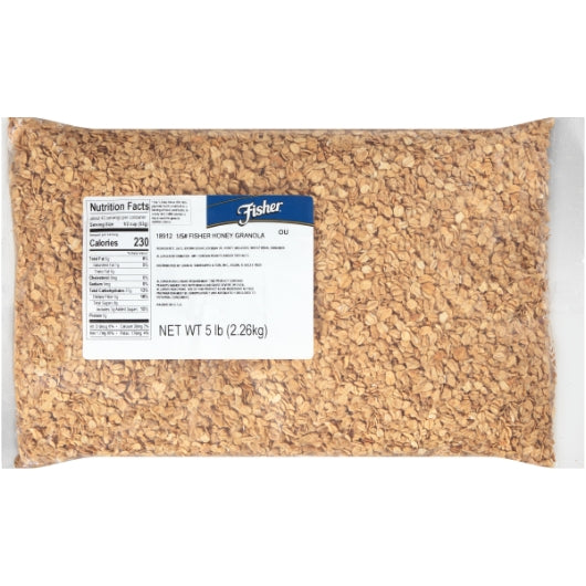 Fisher Honey Granola, 1 x 5 lb Case - Pantry Ingredients