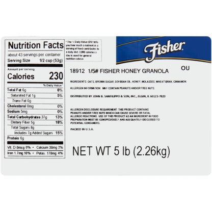 Fisher Honey Granola, 1 x 5 lb Case - DOT product image 8