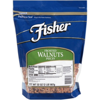 Fisher Frosted Walnut Pieces, 3 x 32 oz Case - DOT product image 2
