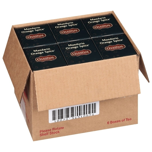 Celestial Seasonings HERB TEA MANDARIN ORANGE SPICE, 6 x 2.5 oz Case - DOT product image 5