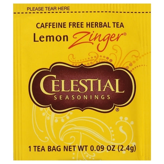 Celestial Seasonings HERB TEA LEMON ZINGER, 6 x 25 each Case - DOT product image 7