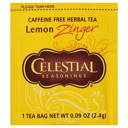 Celestial Seasonings HERB TEA LEMON ZINGER, 6 x 25 each Case - DOT product image 7