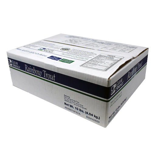 Riverence Provisions 5-7 Oz Frozen Natural Rainbow Trout Fillet, 1 x 10 lb Case - Frozen Meat & Seafood