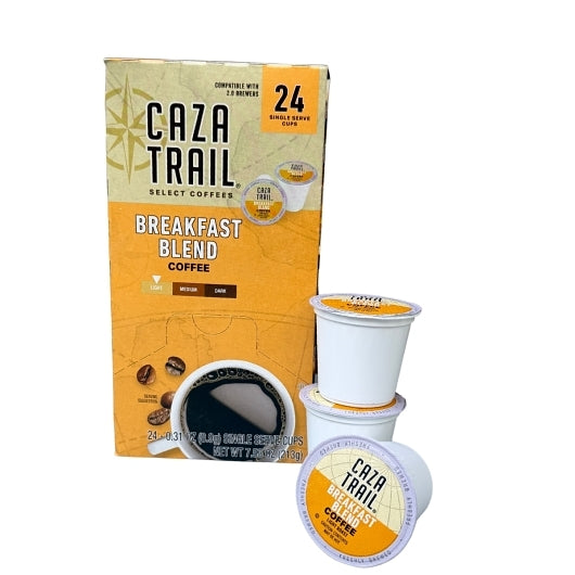 Caza Trail COFFEE BREAKFAST BLEND SINGLE SERVICE BREWING CUP, 4 x 24 each Case - DOT product image 4