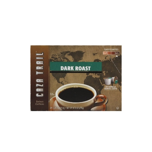 Caza Trail Coffee Dark Roast Single Service Brewing Cup, 4 x 24 each Case - Coffee & Tea