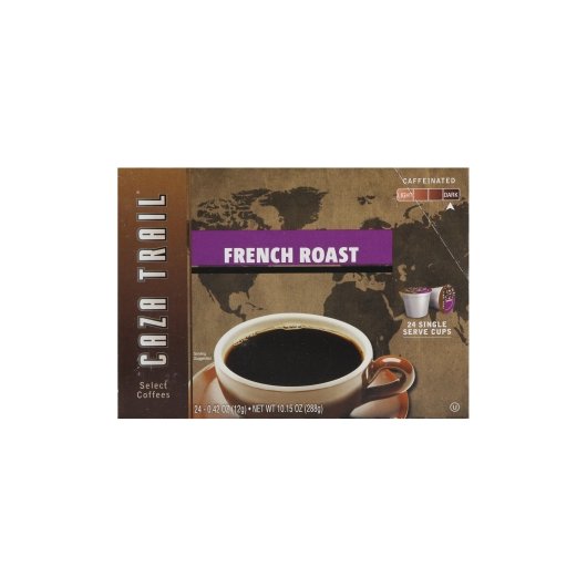 Caza Trail Coffee French Roast Single Service Brewing Cup, 4 x 24 each Case - DOT product image 2