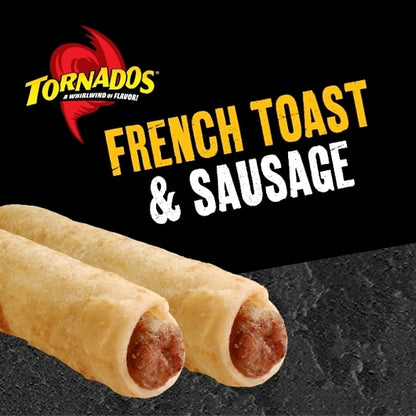 Tornado French Toast Sausage Breakfast Tornados, 3 x 8 x 3 oz Case - GS1 prepared product image