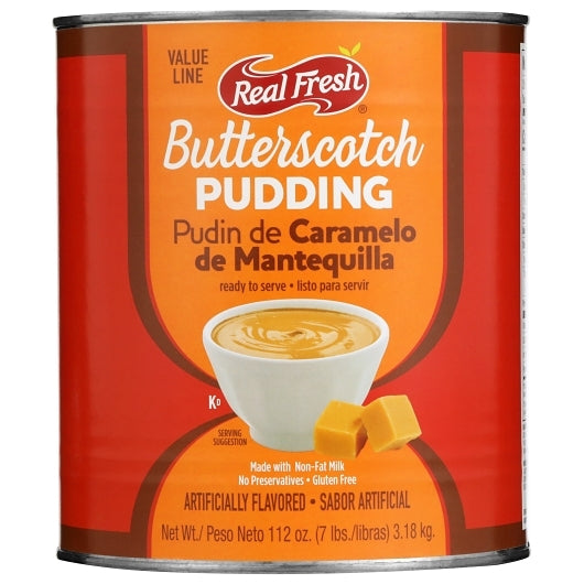 Real Fresh Value Line Trans Fat Free Butterscotch Flavored Pudding, 6 x 7 lb Case - DOT product image 3